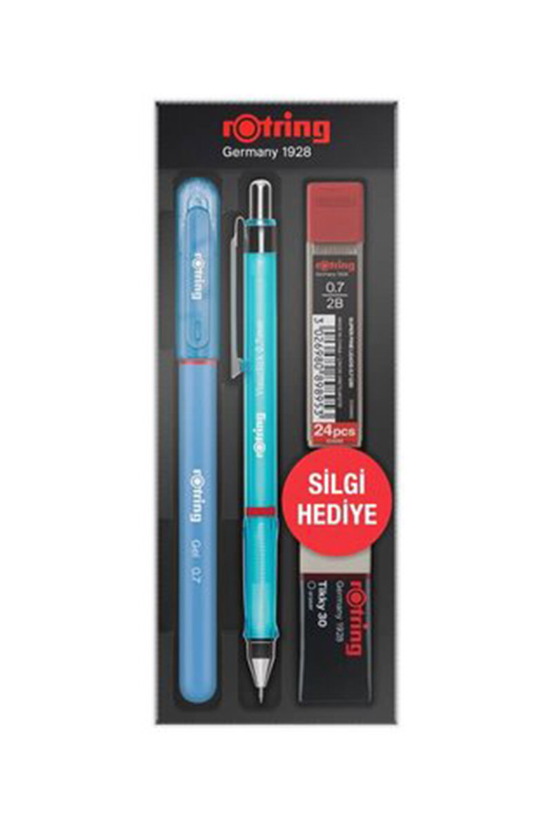 Rotring Visuclick + Jel Okul Seti- 0.7 mm Mavi