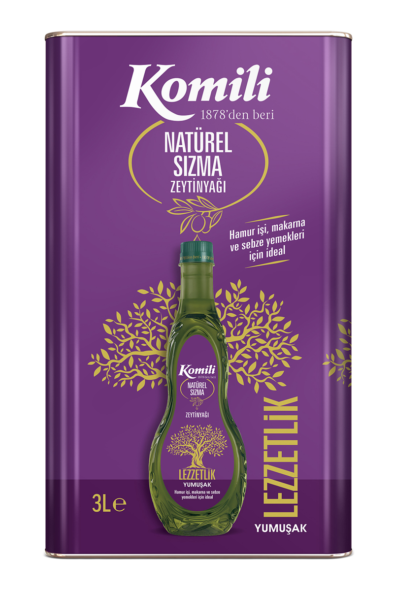 Komili Naturel Sızma Zeytinyağı Yumuşak Lezzet 3 l