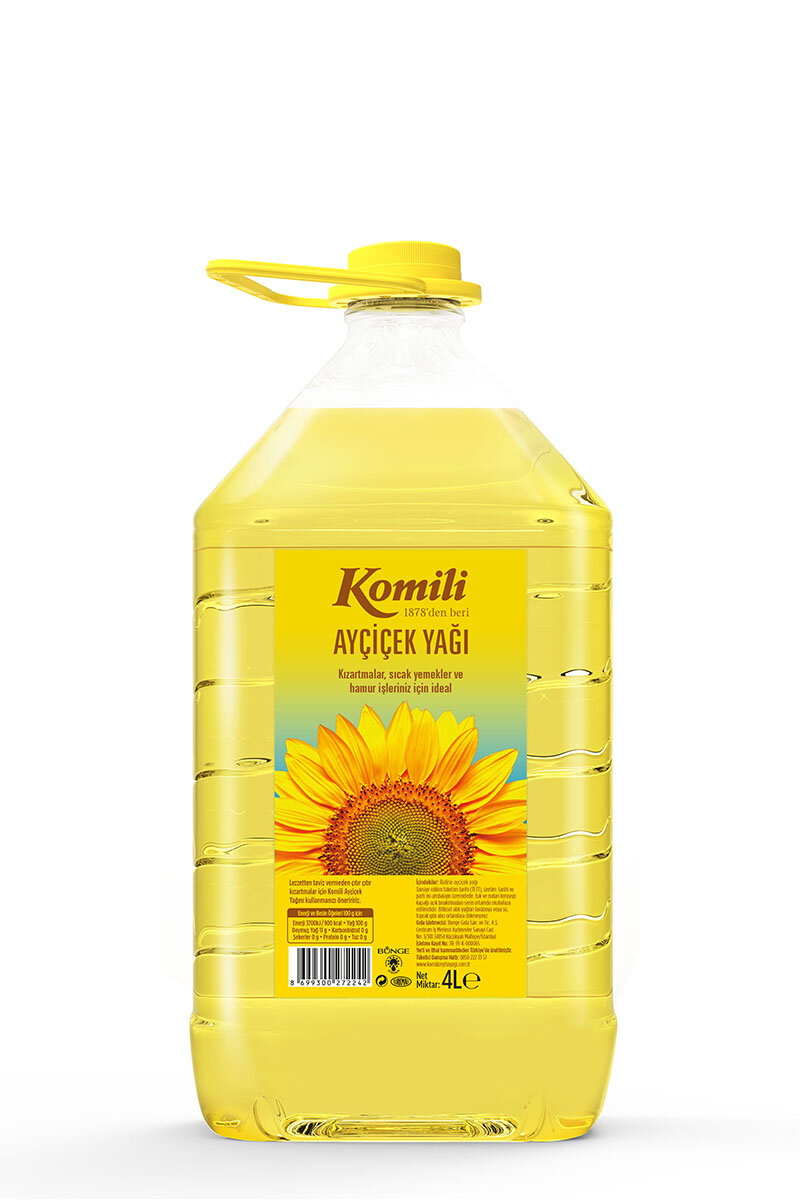 Komili Ayçiçek Yağı 4 l Pet