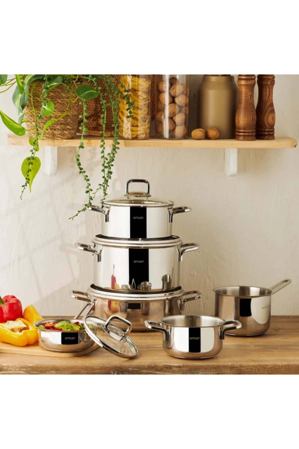 Emsan Cocinero Çelik Çeyiz Seti 10 Parça