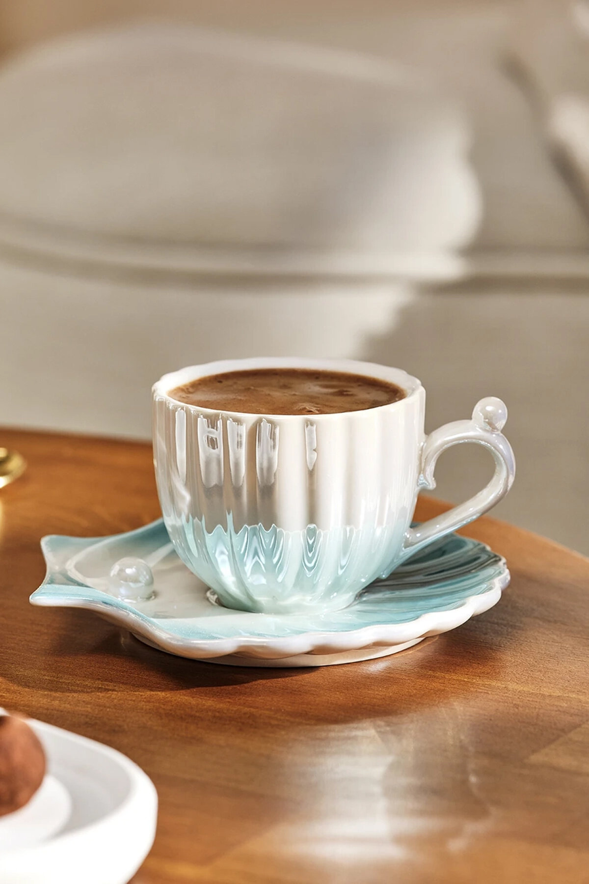 Emsan İstiridye Fincan Takımı 2'li Mavi