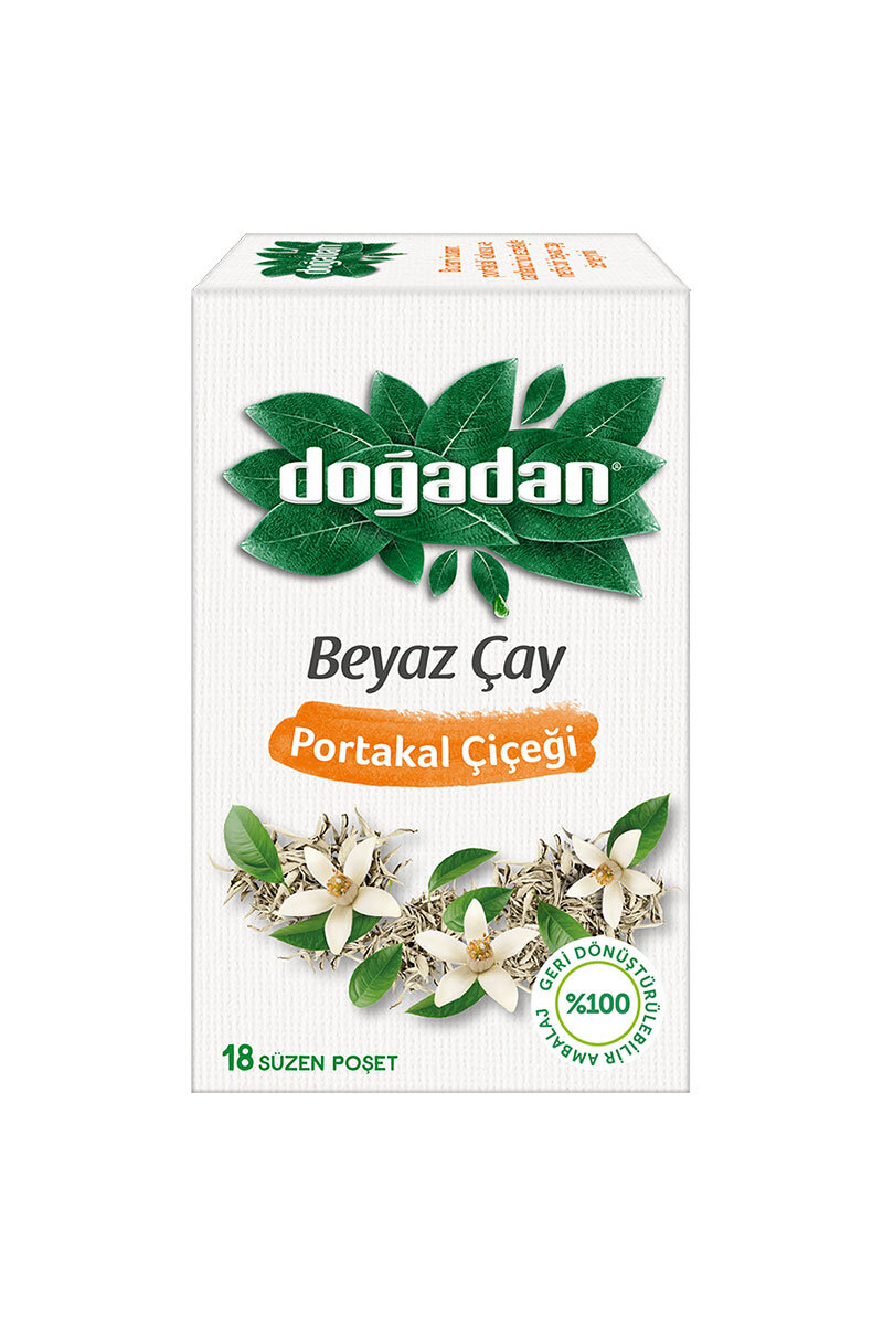 Doğadan Beyaz Çay Portakal Çiçeği 18'li