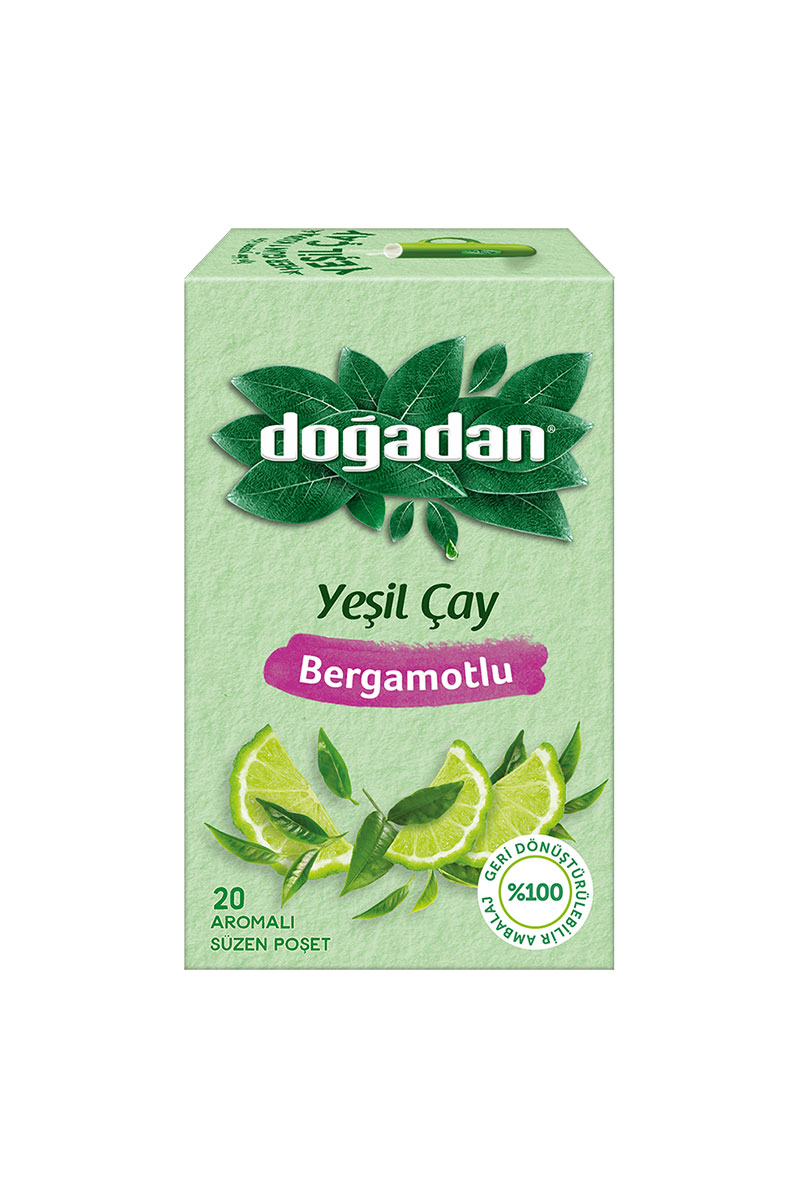 Doğadan Bergamot Yeşil Çay 20'li