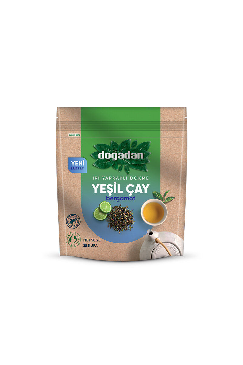 Doğadan Dökme Yeşil Çay Bergamotlu 50G