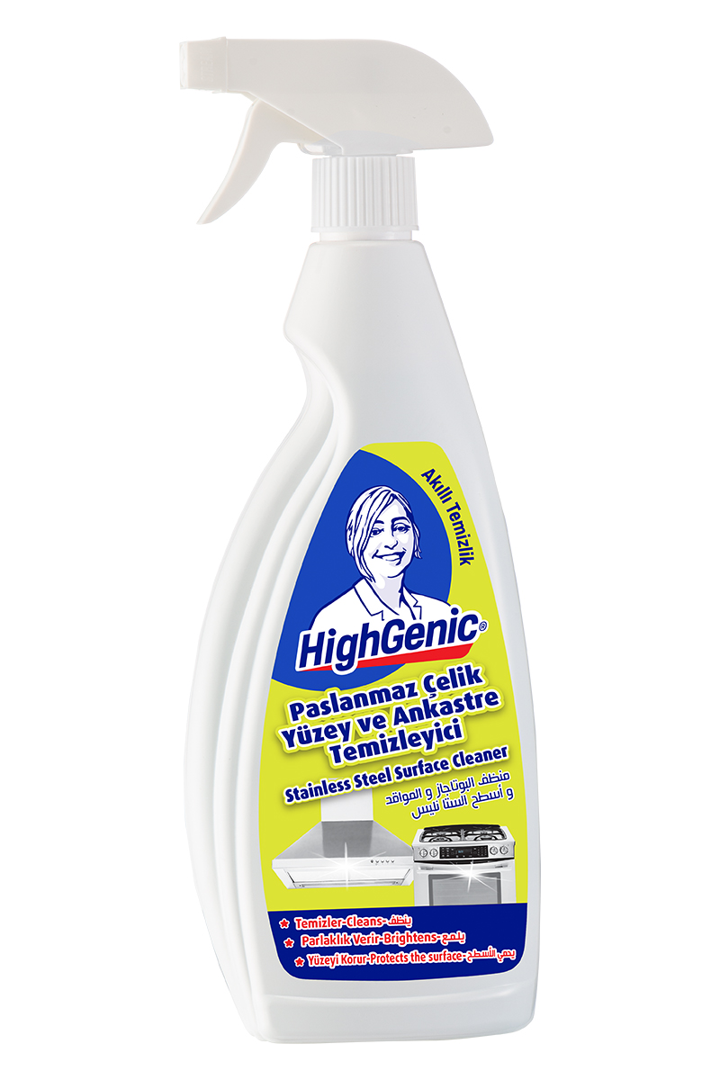 Highgenic Paslanmaz Çelik Yüzey Ve Ankastre Temizleyici 750 ml