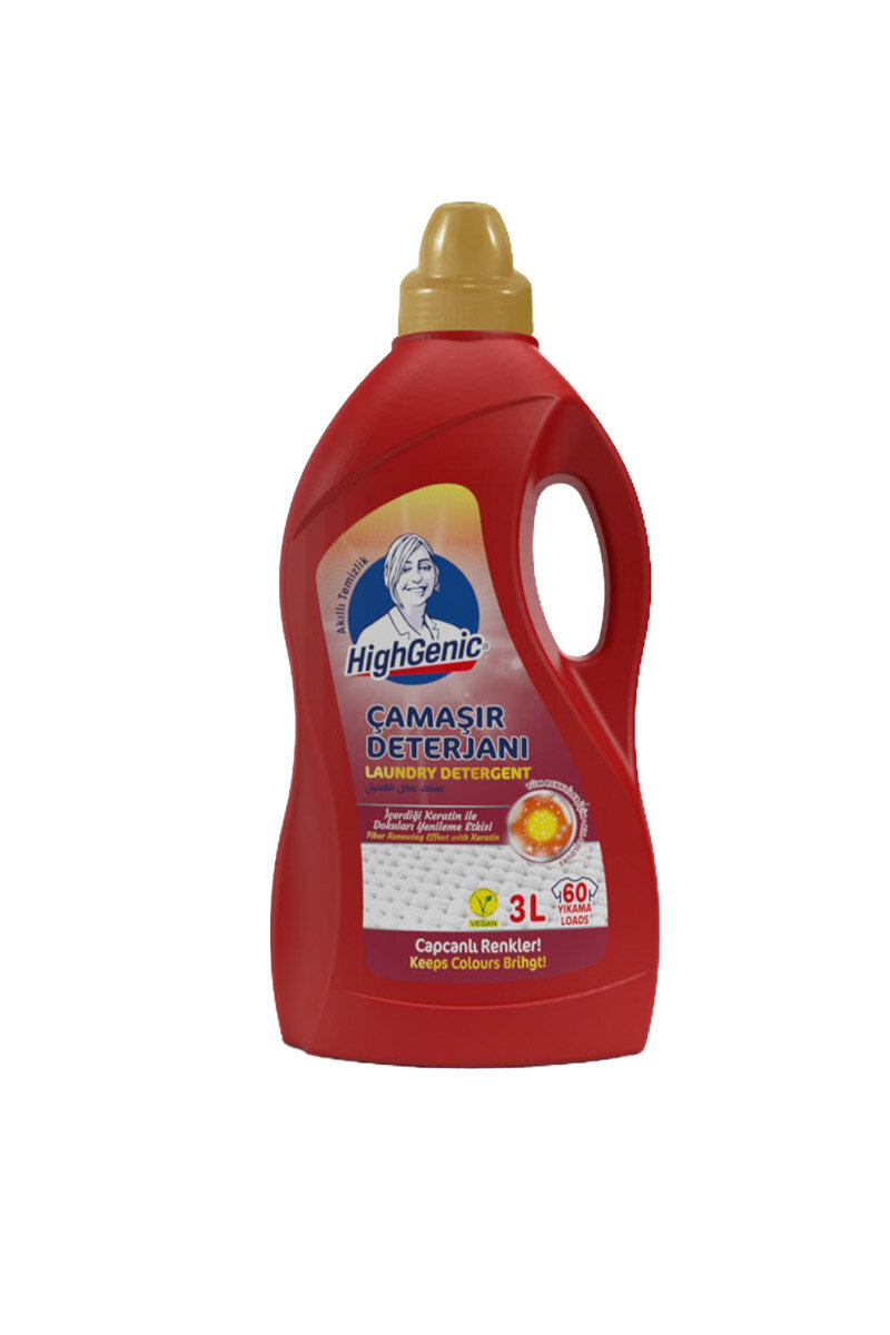 Highgenic Sıvı Çamaşır Deterjanı Renkliler 3000 Ml
