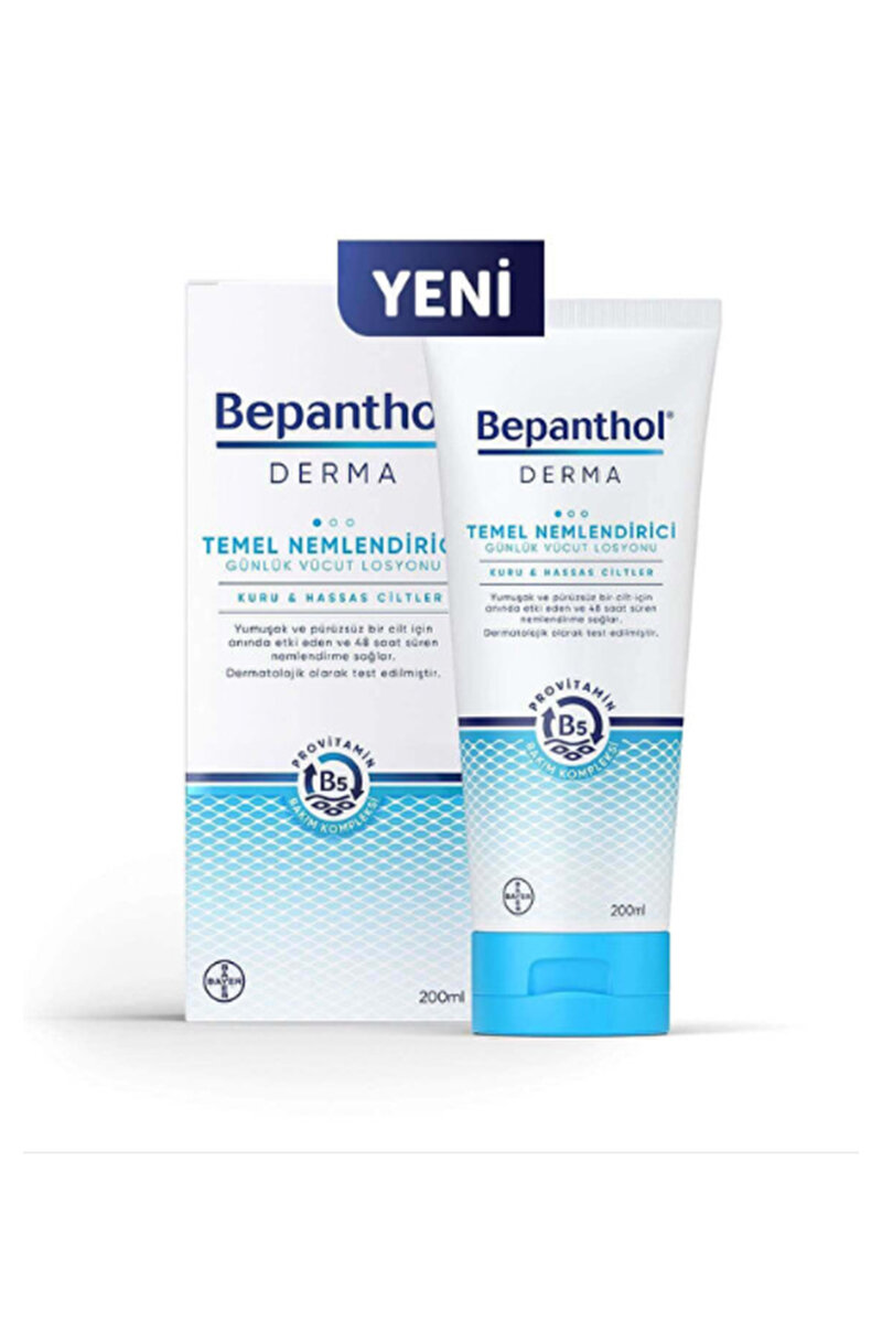 Bepanthol Derma Temel Nemlendirici Vücut Losyonu 200 Ml
