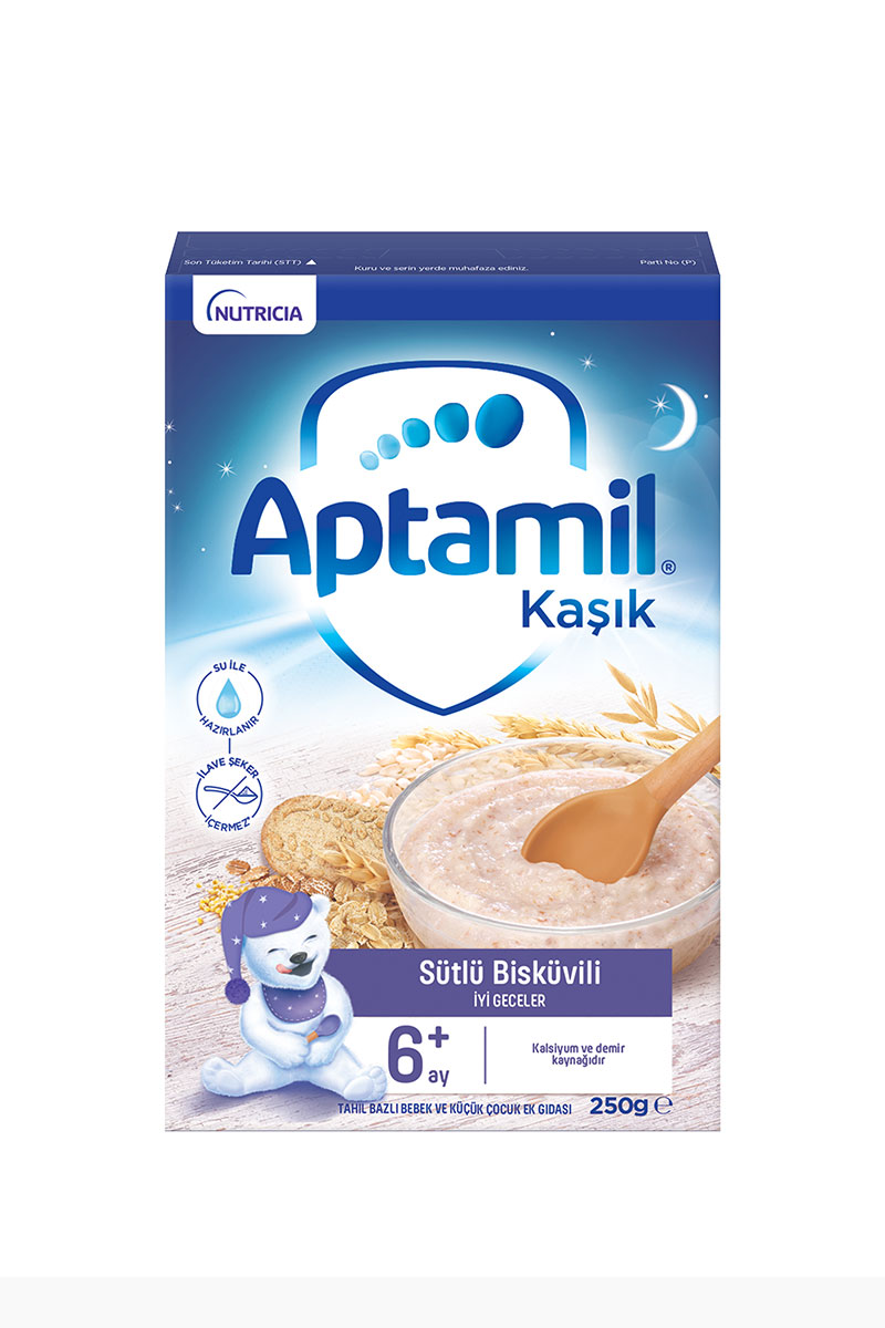 Aptamil Sütlü Bisküvili Gece Kaşık Maması 250 g Mama