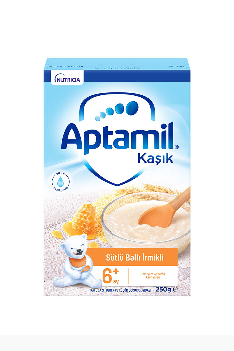 Aptamil Sütlü Ballı İrmikli Kaşık Maması 250 g Mama