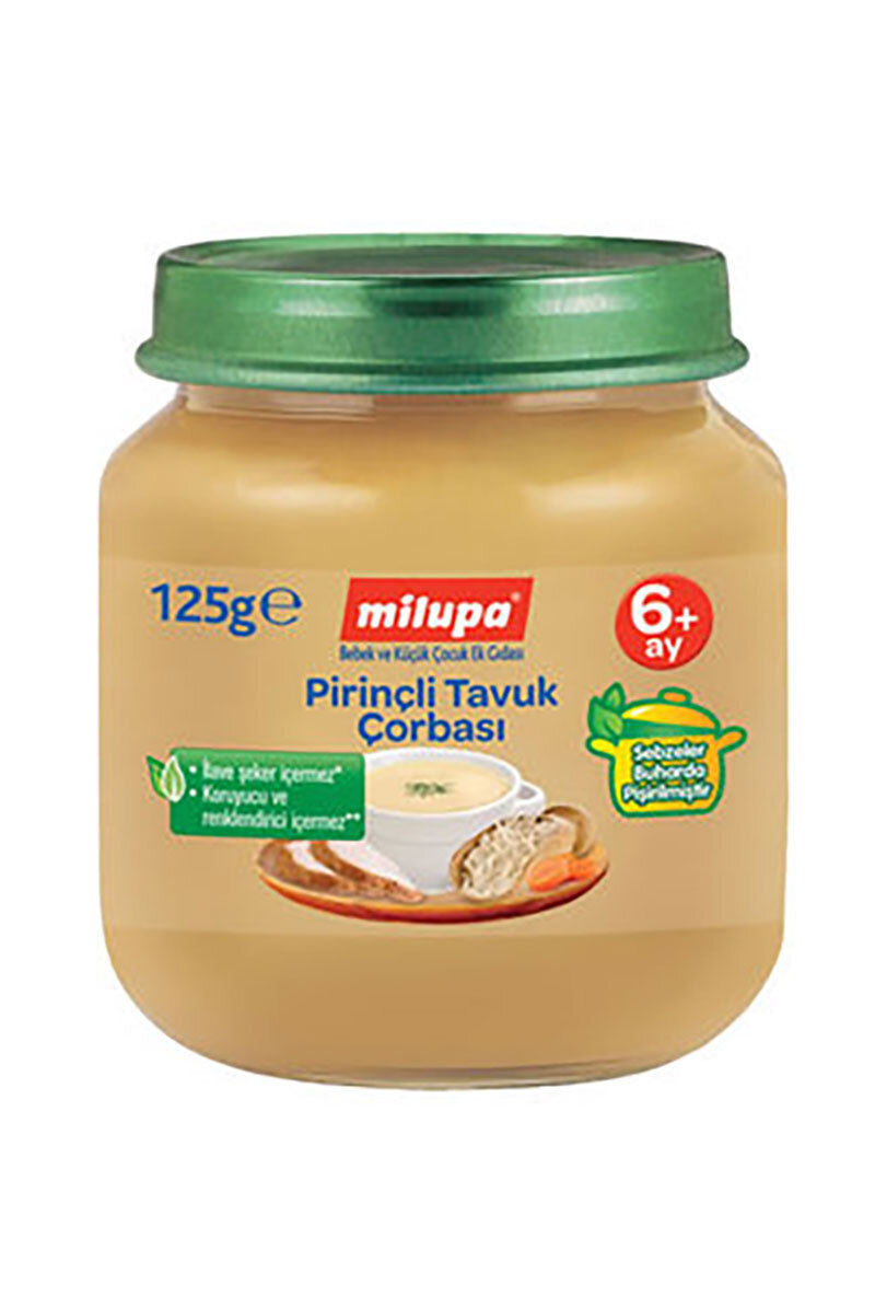Milupa Pirinçli Tavuk Çorbası (Kavanoz Maması) 125 g Mama