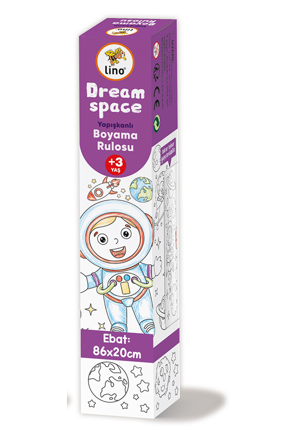 Lino Yapışkanlı Boyama Rulosu Dream