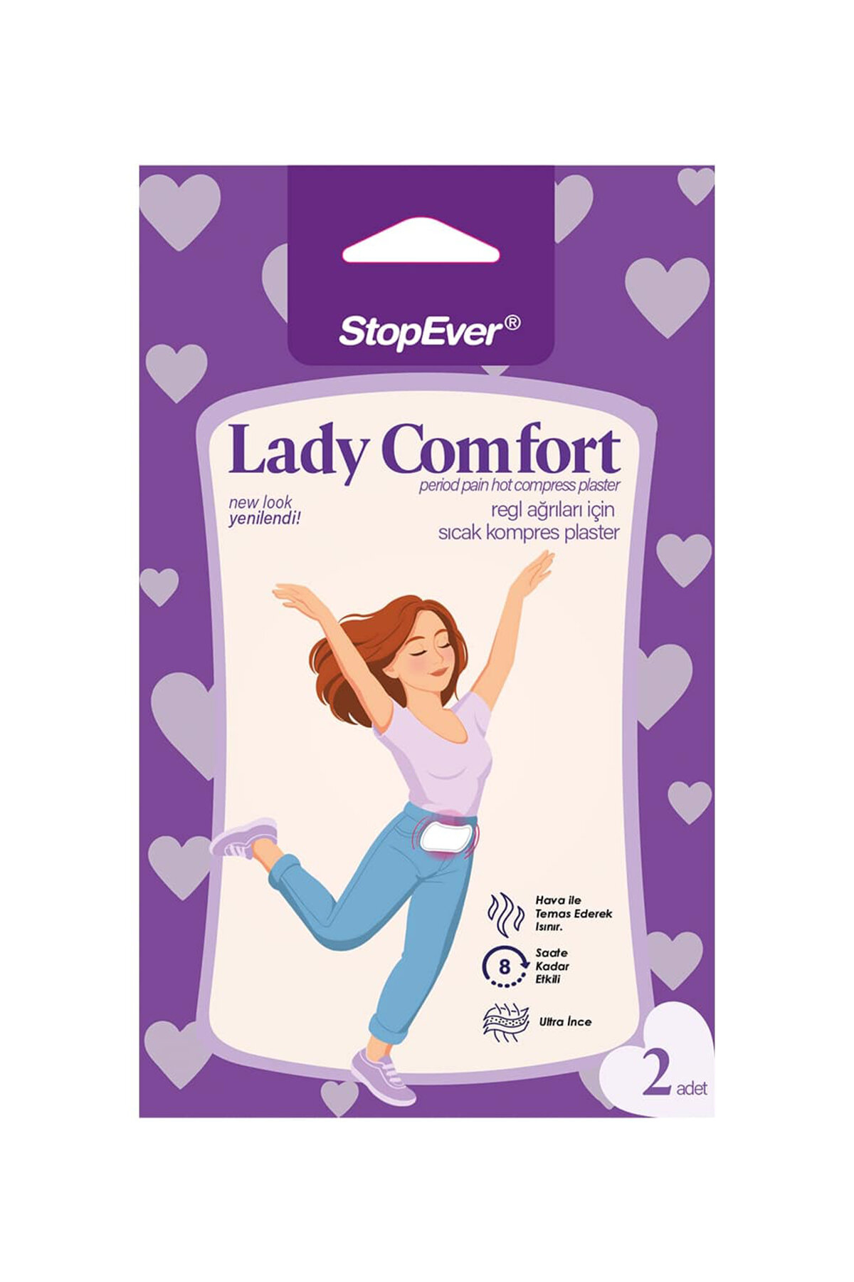 Stopever Adet Ağrıları İçin Isıtıcı Ped 2'li