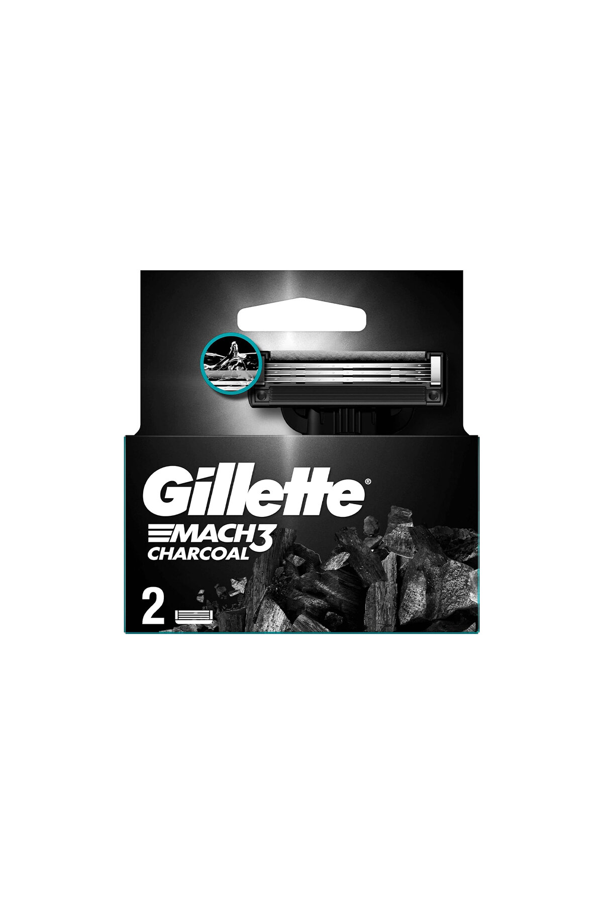 Gillette Mach3 2'Li Bıçak Charcoal