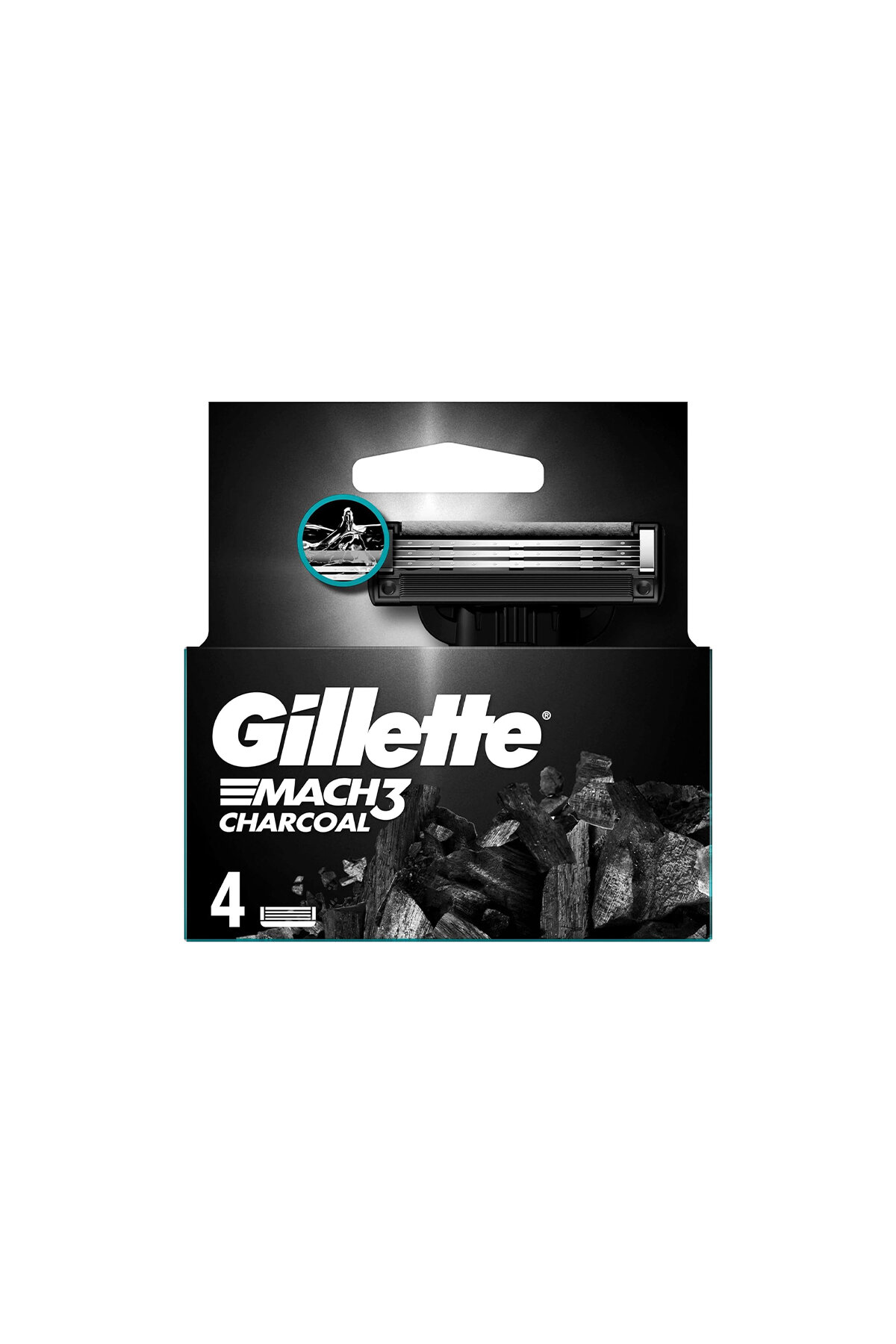 Gillette Mach3 4lü Bıçak Charcoal
