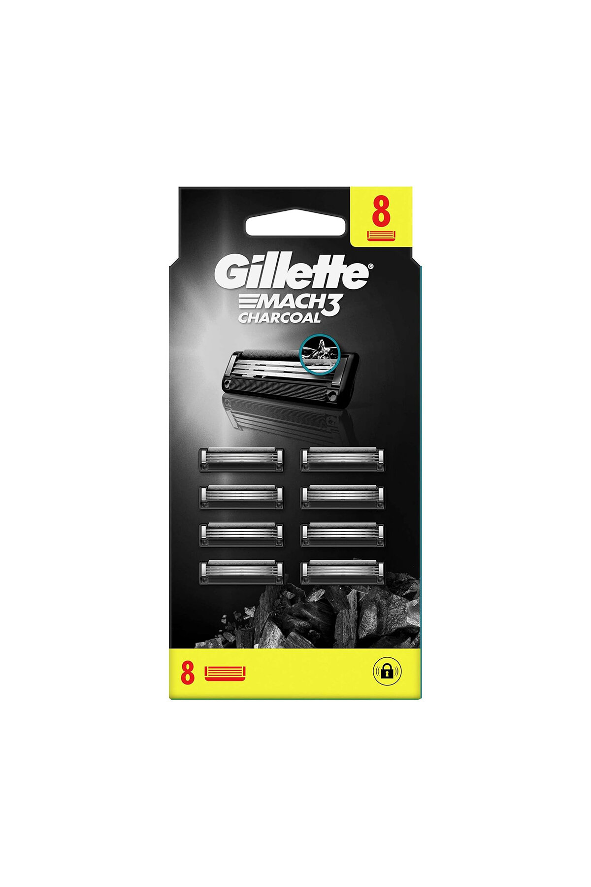 Gillette Mach3 8'Li Bıçak Charcoal