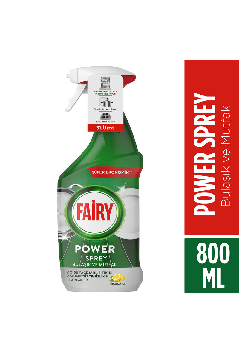 Fairy Power sprey 800 ml 3 ü 1 arada