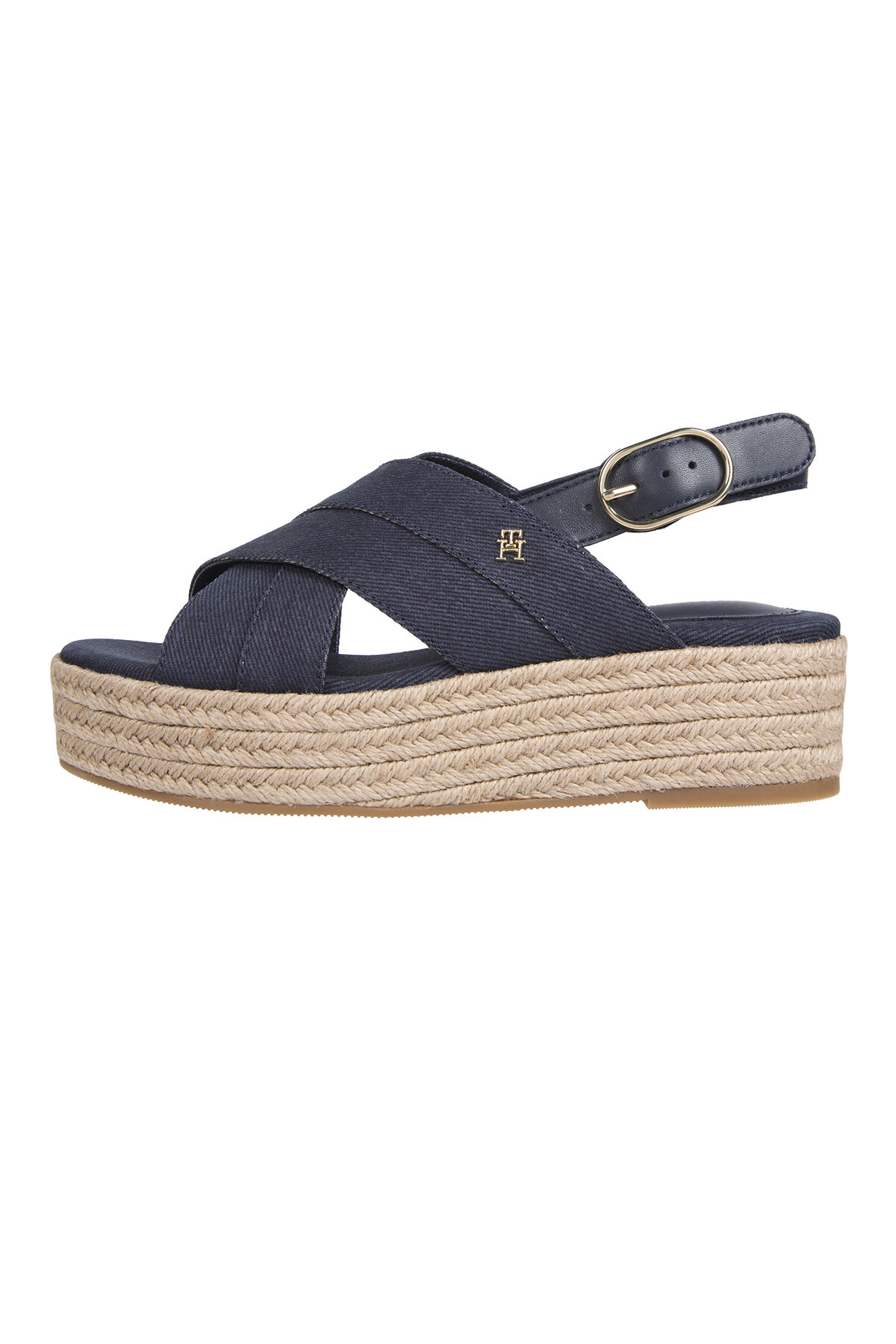 Tommy Hilfiger Kadın Denim Espadrille Platform Sandalet FW0FW08669DW6