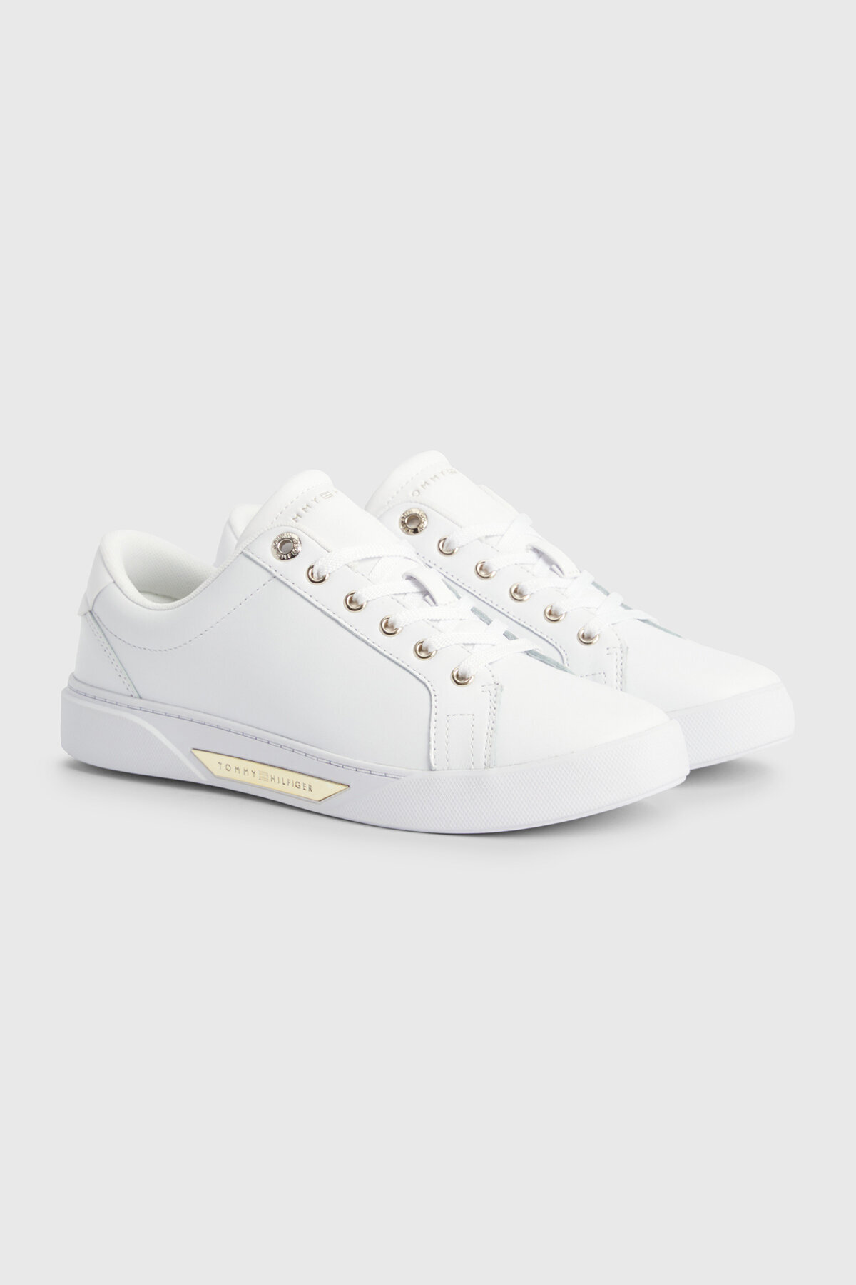 Tommy Hilfiger Kadın Golden HW Court Sneaker Ayakkabı FW0FW075600K7