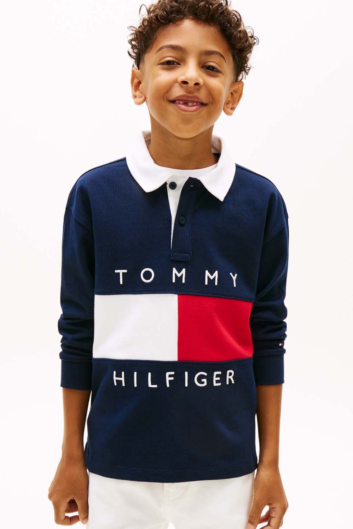 Tommy Hilfiger Erkek Çocuk Tişört KB0KB10354