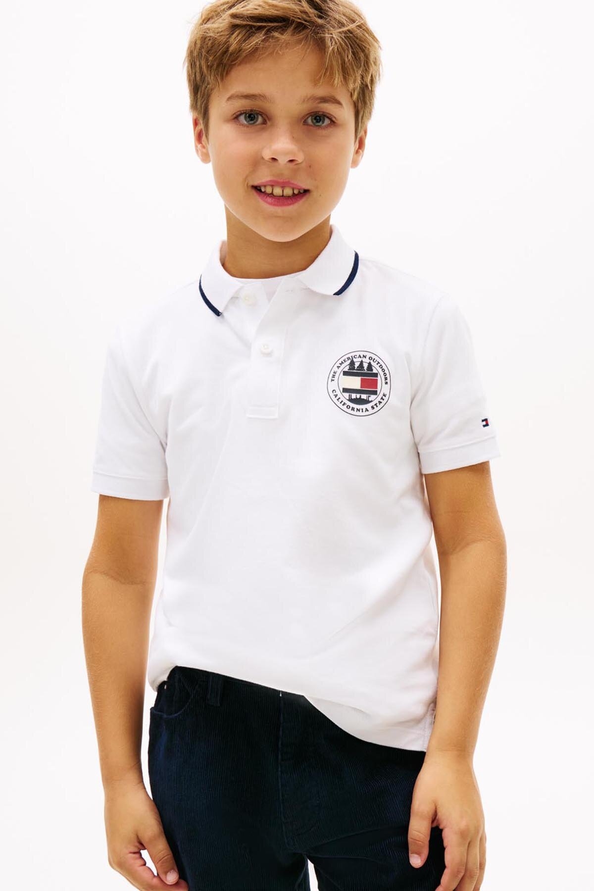 Tommy Hilfiger Erkek Çocuk Tişört KB0KB10043