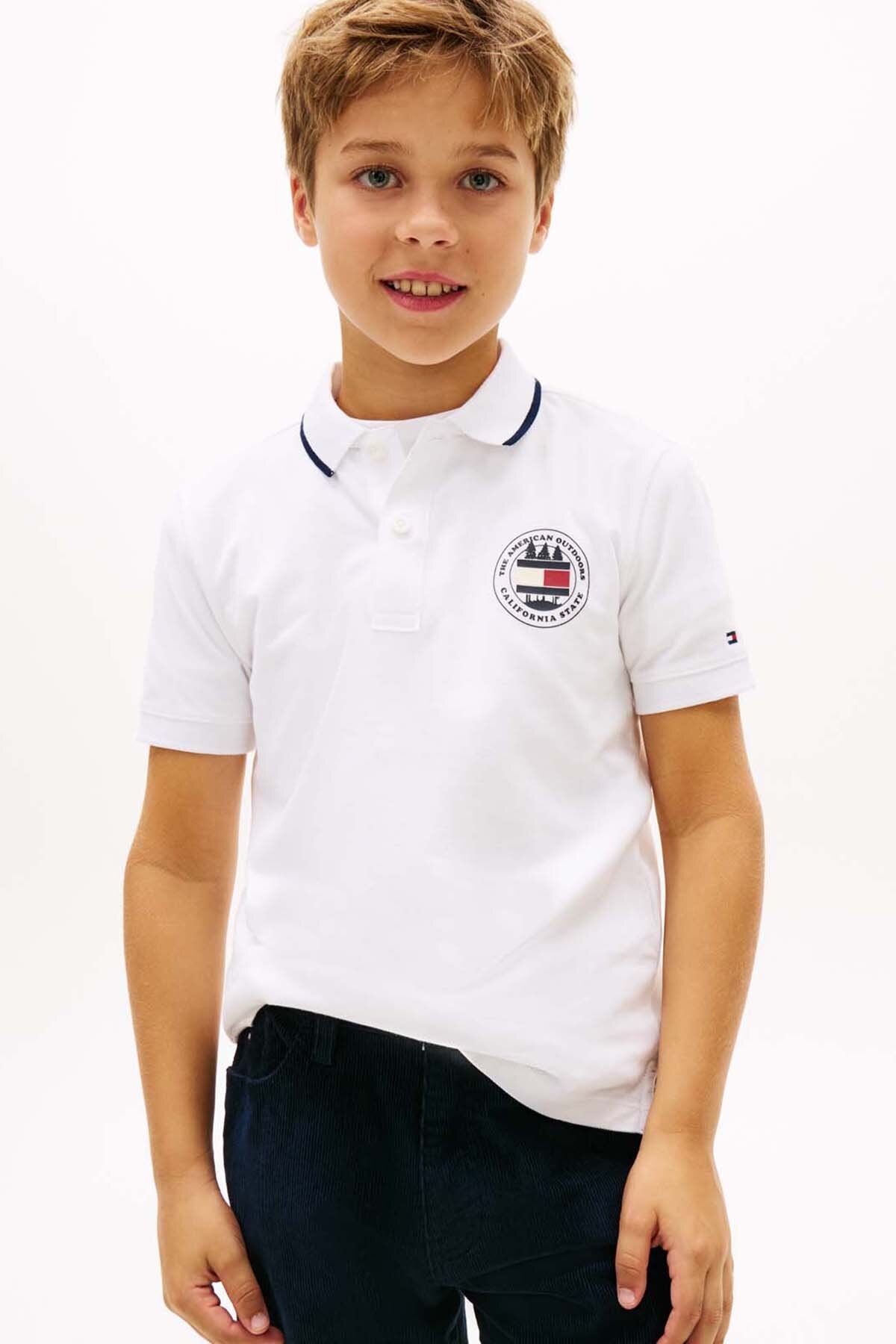 Tommy Hilfiger Erkek Çocuk Tişört KB0KB10043