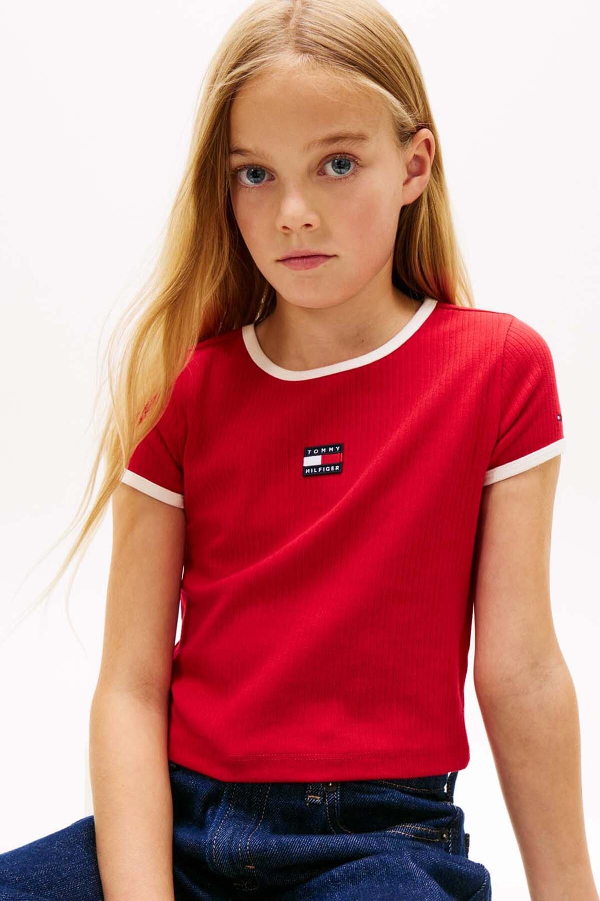 Tommy Hilfiger Kız Çocuk Tişört KG0KG09066