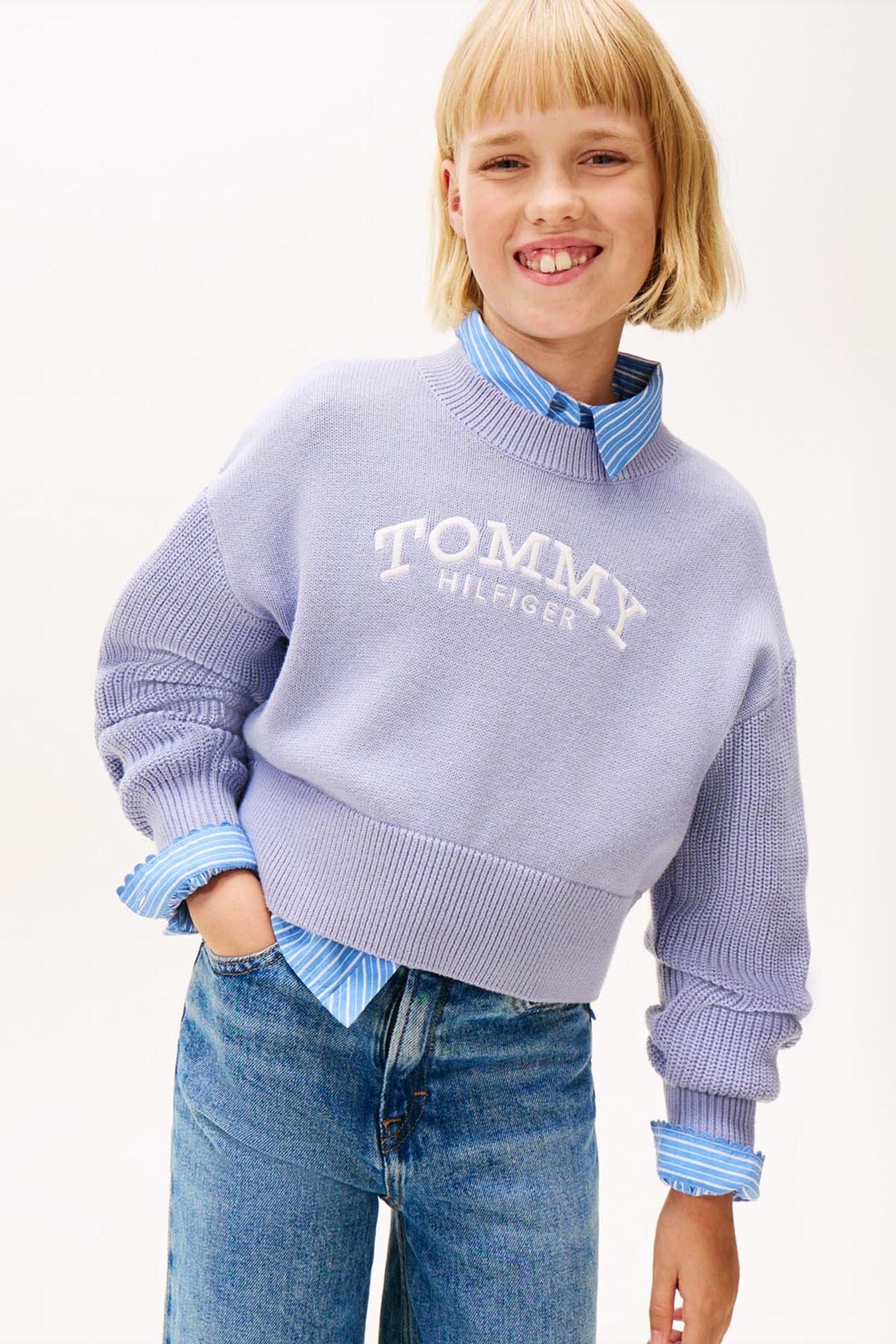 Tommy Hilfiger Kız Çocuk Triko KG0KG08921