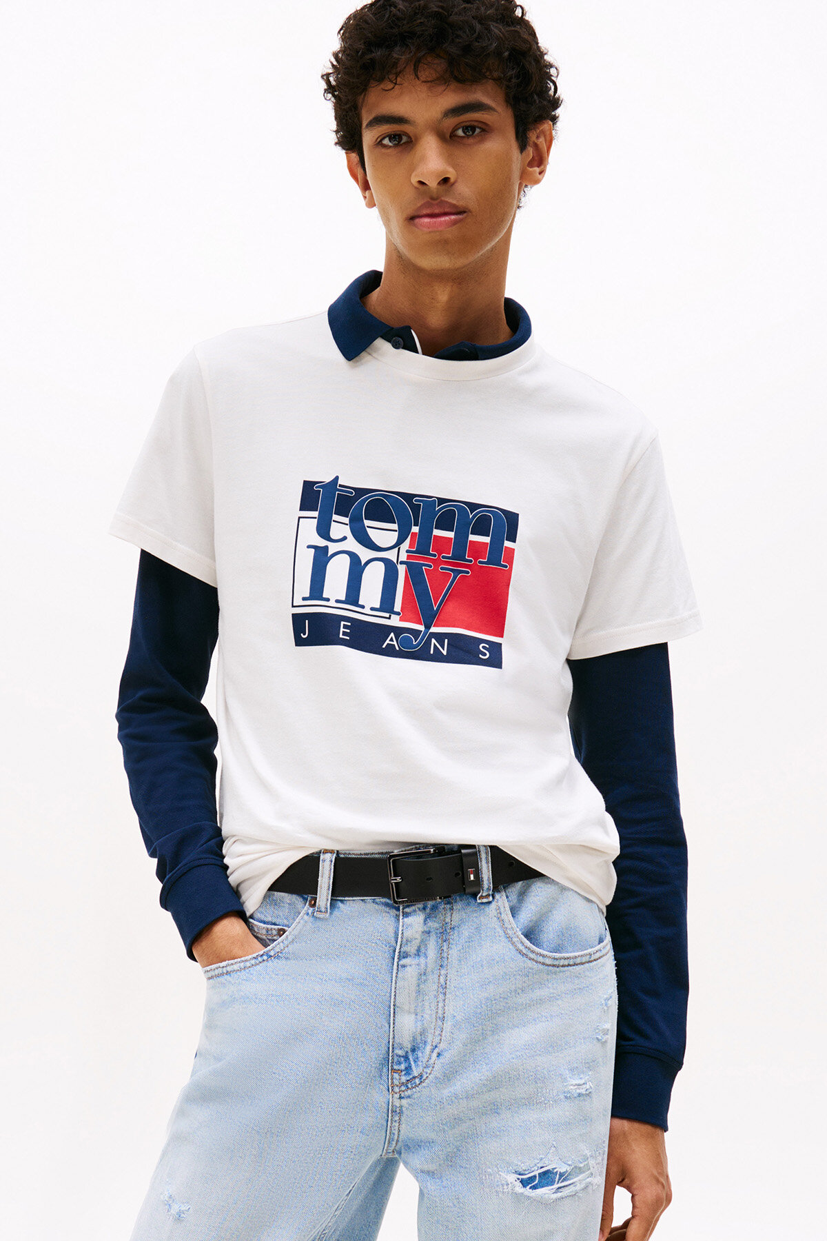 Tommy Jeans Erkek Tişört DM0DM21977