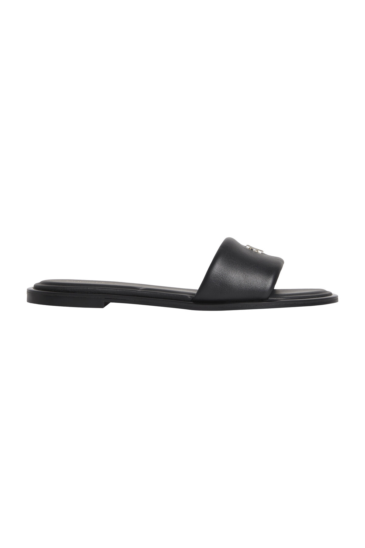 Calvin Klein Kadın Round Flat Sandal Lth Bar HW2 Sandalet HW0HW029250GJ