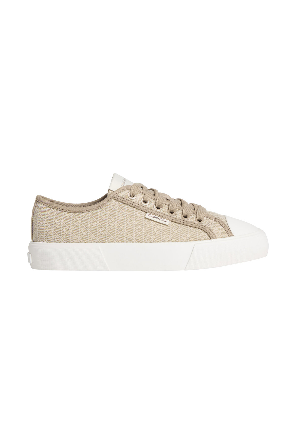 Calvin Klein Kadın Vulc Low Laceup Aop Canvas Ayakkabı HW0HW03142A04