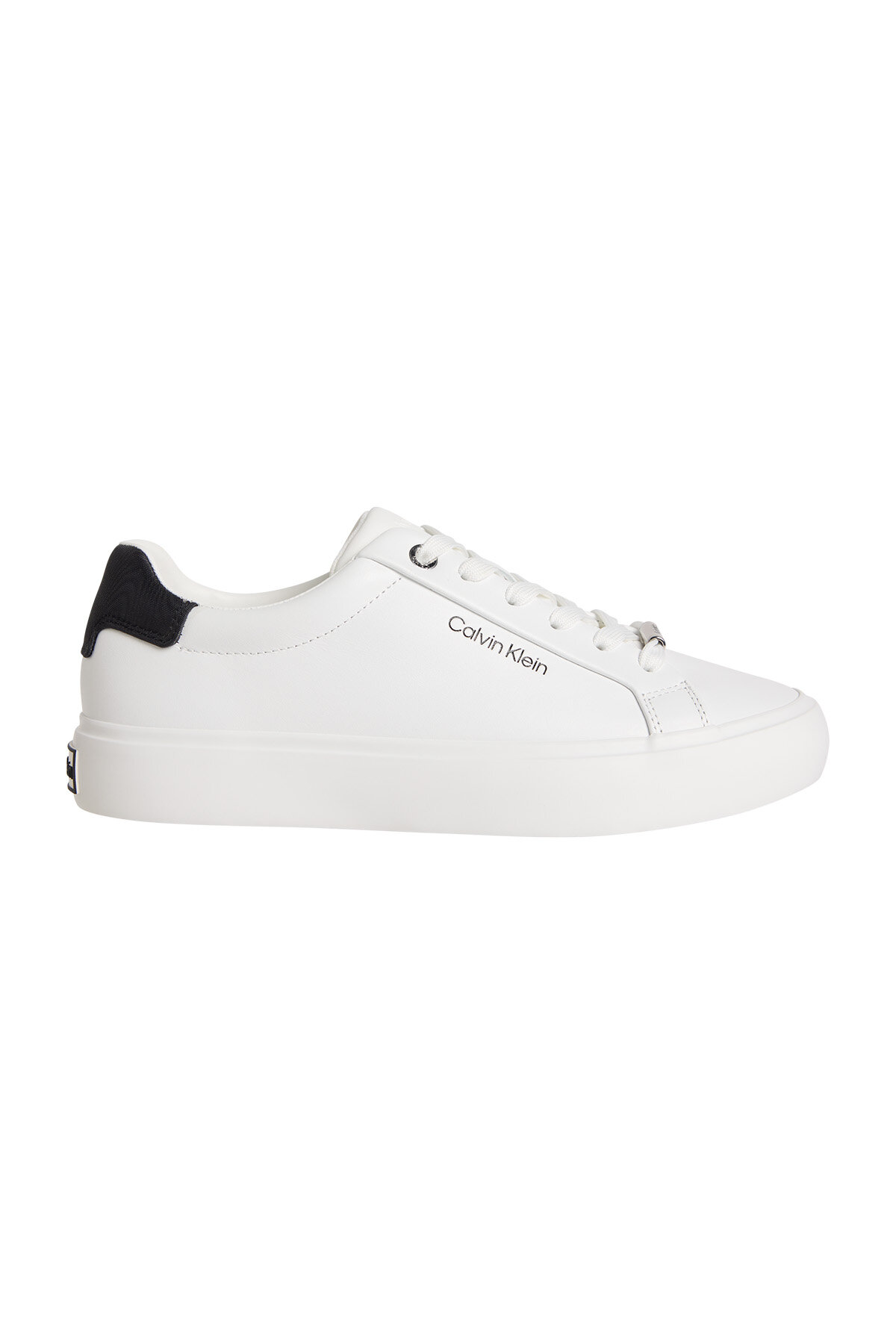 Calvin Klein Kadın Vulc Laceup Lth Moire Bt Ayakkabı HW0HW027470K5