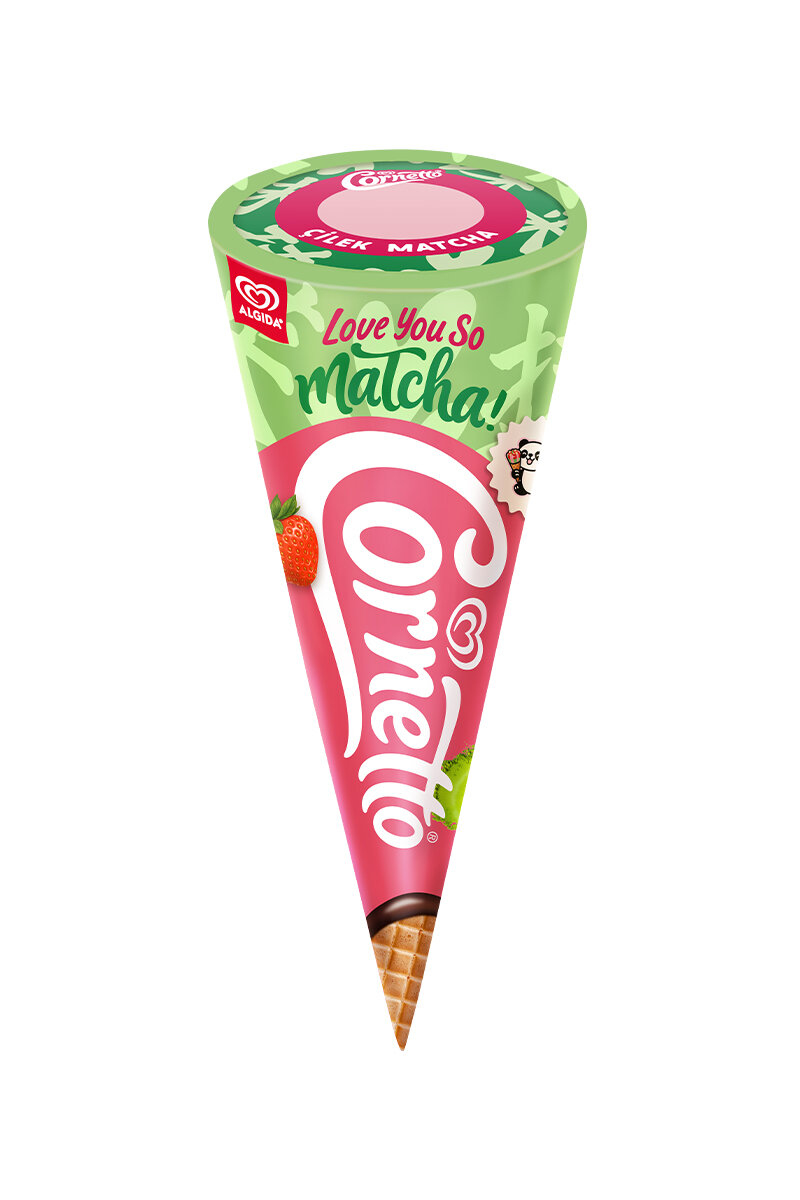 Algida Cornetto Çilek Matcha 130ML