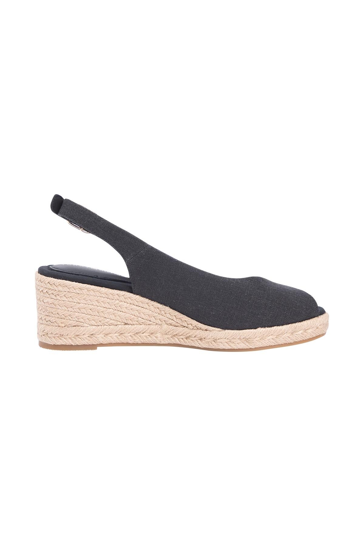 Tommy Hilfiger Kadın Mid Wedge Espadrille Slingback Sandalet FW0FW09228BDS