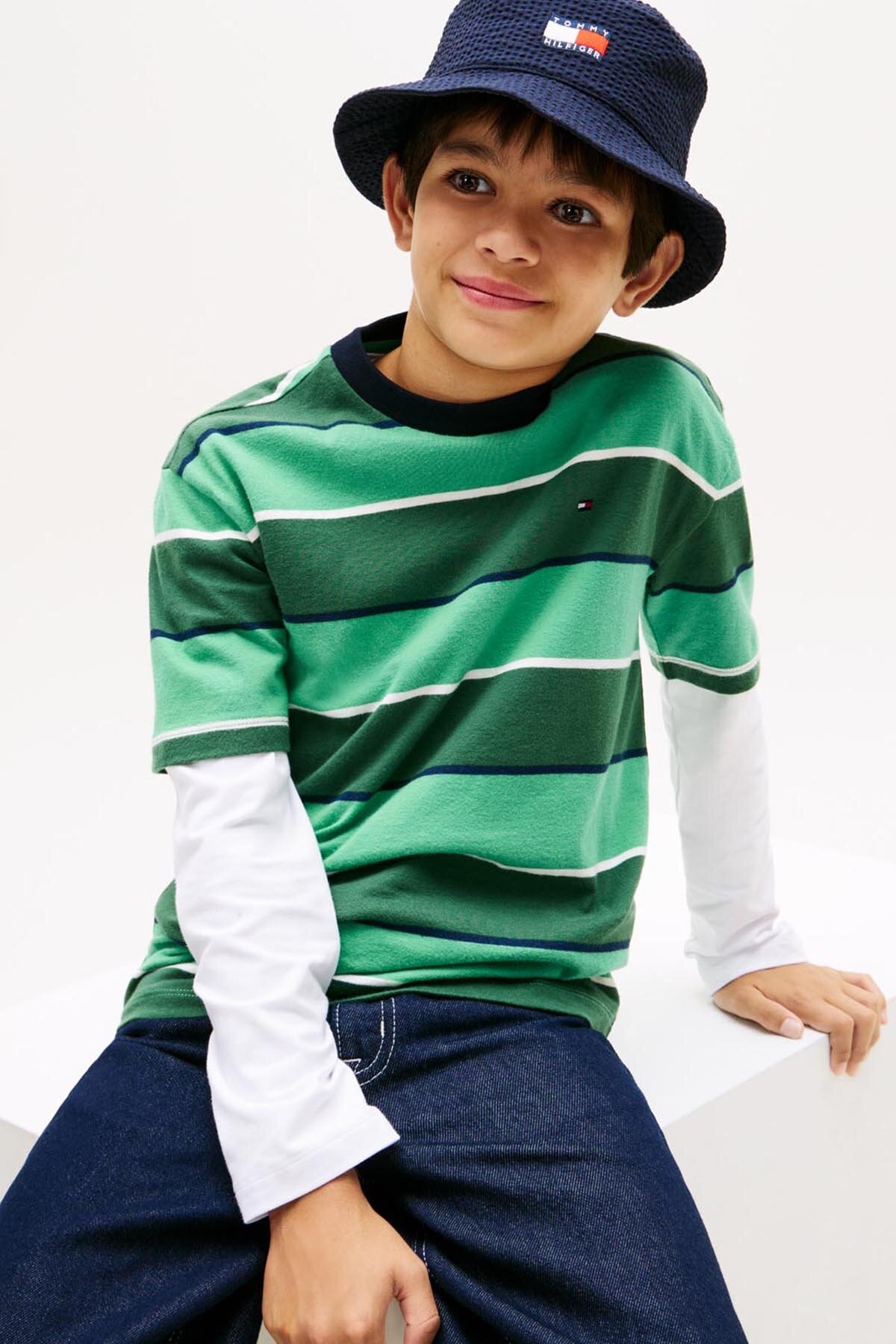 Tommy Hilfiger Erkek Çocuk Tişört KB0KB10298