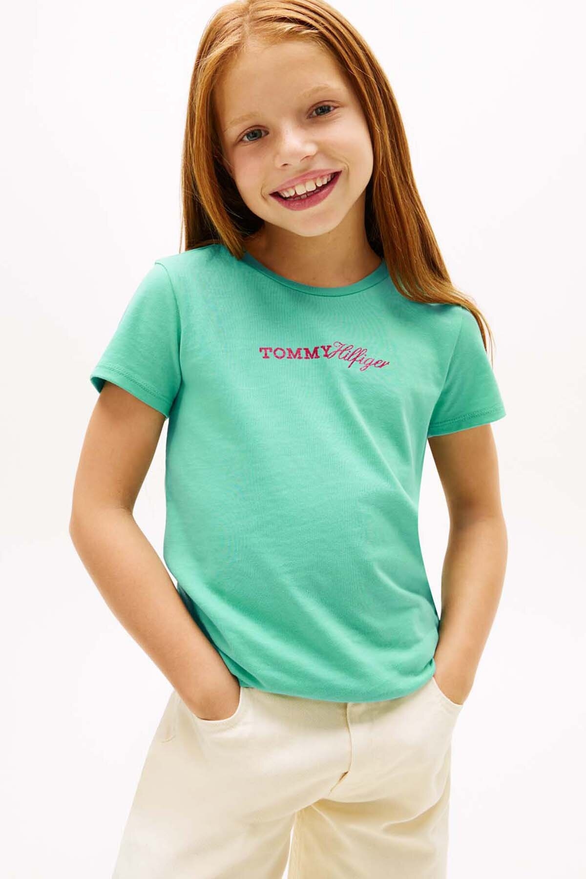 Tommy Hilfiger Kız Çocuk Tişört KG0KG09123