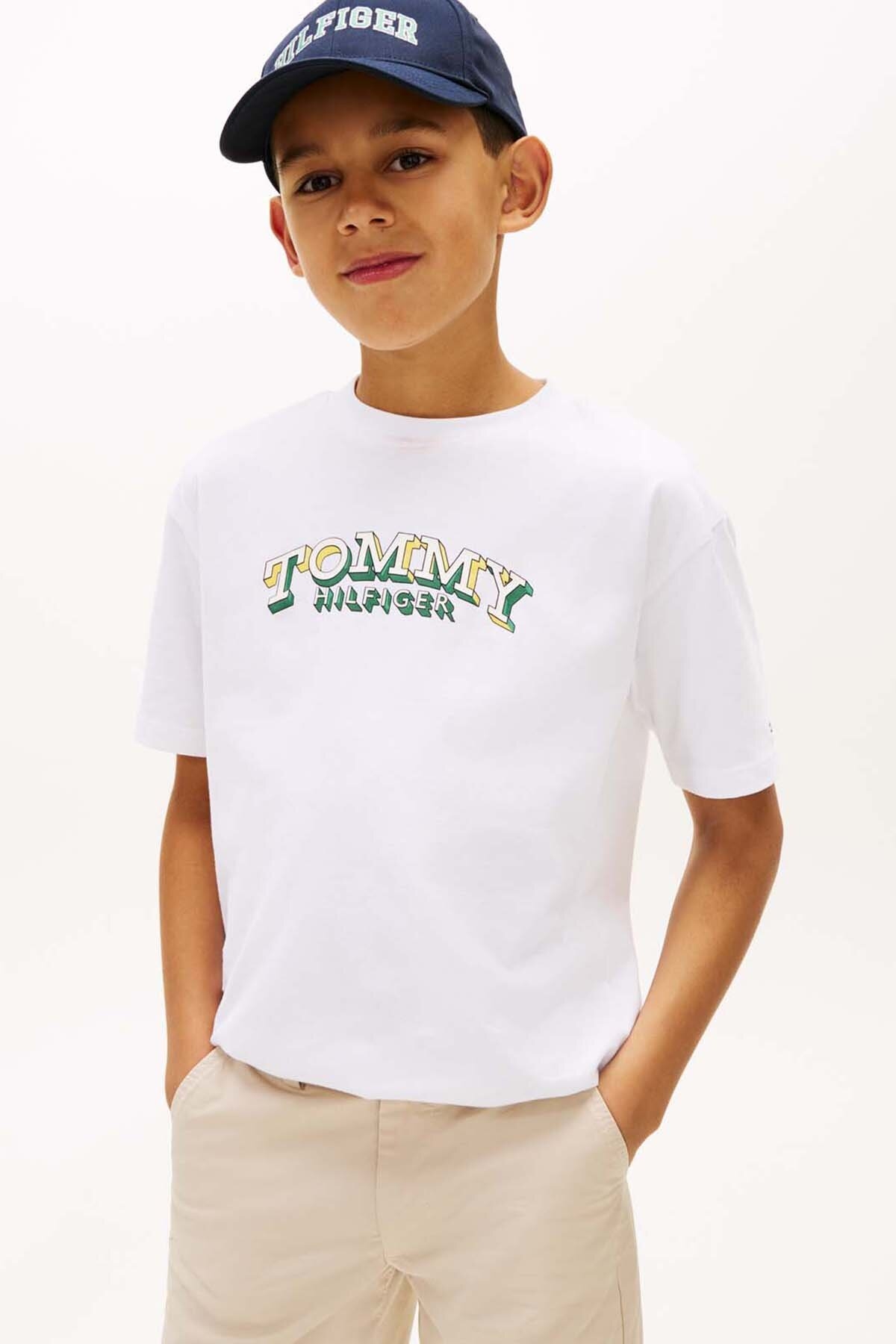 Tommy Hilfiger Erkek Çocuk Tişört KB0KB10267