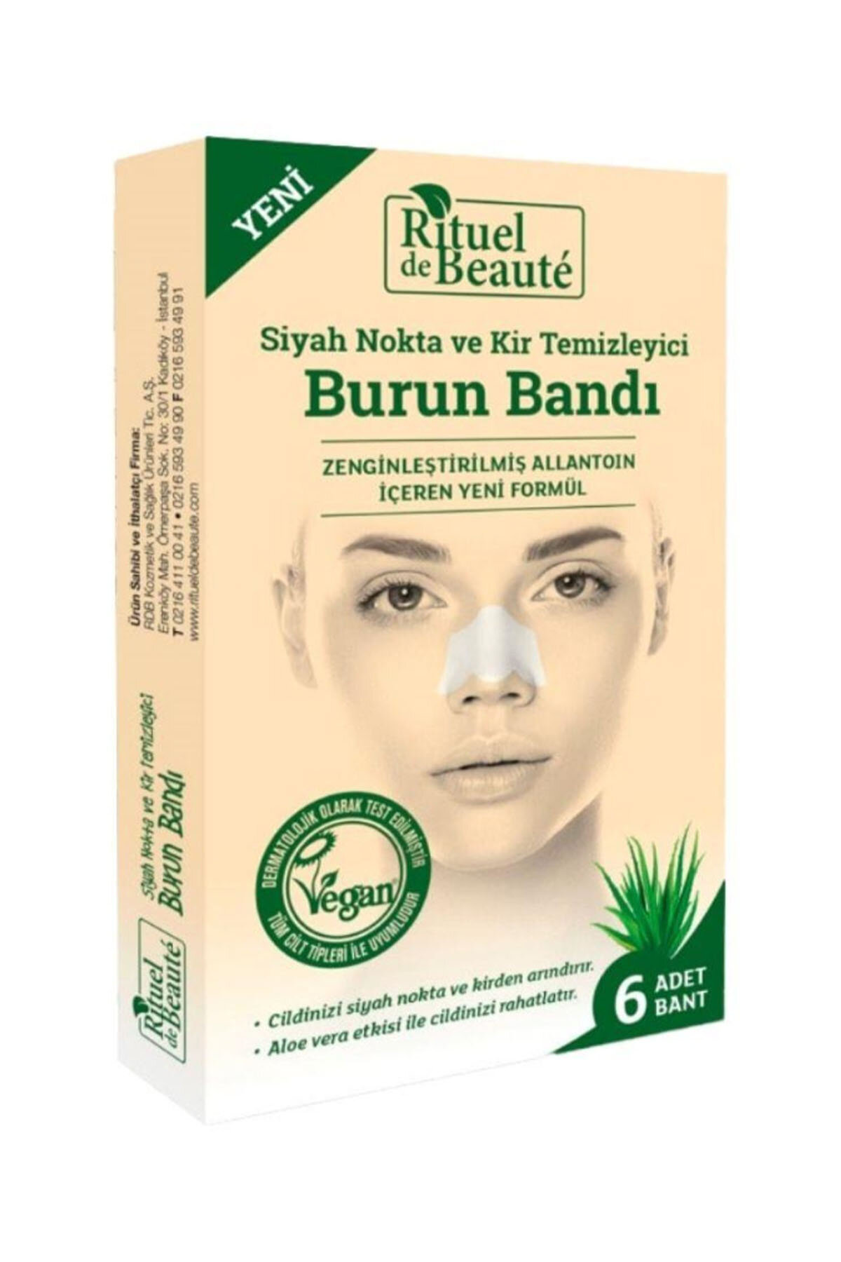 Aloe Vera Siyah Nokta Bandı 6'lı