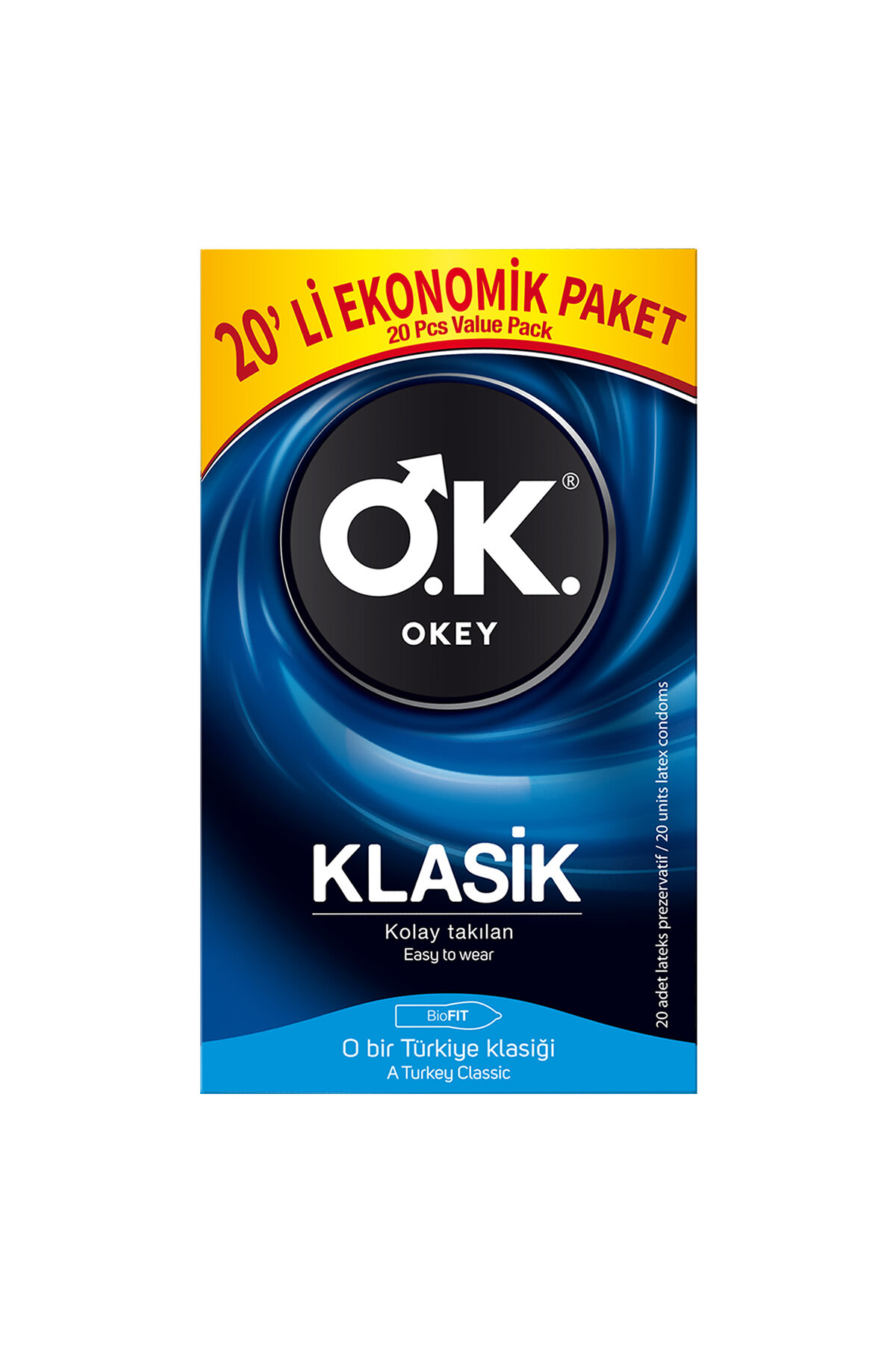 Okey Prezervatif Klasik 20'li