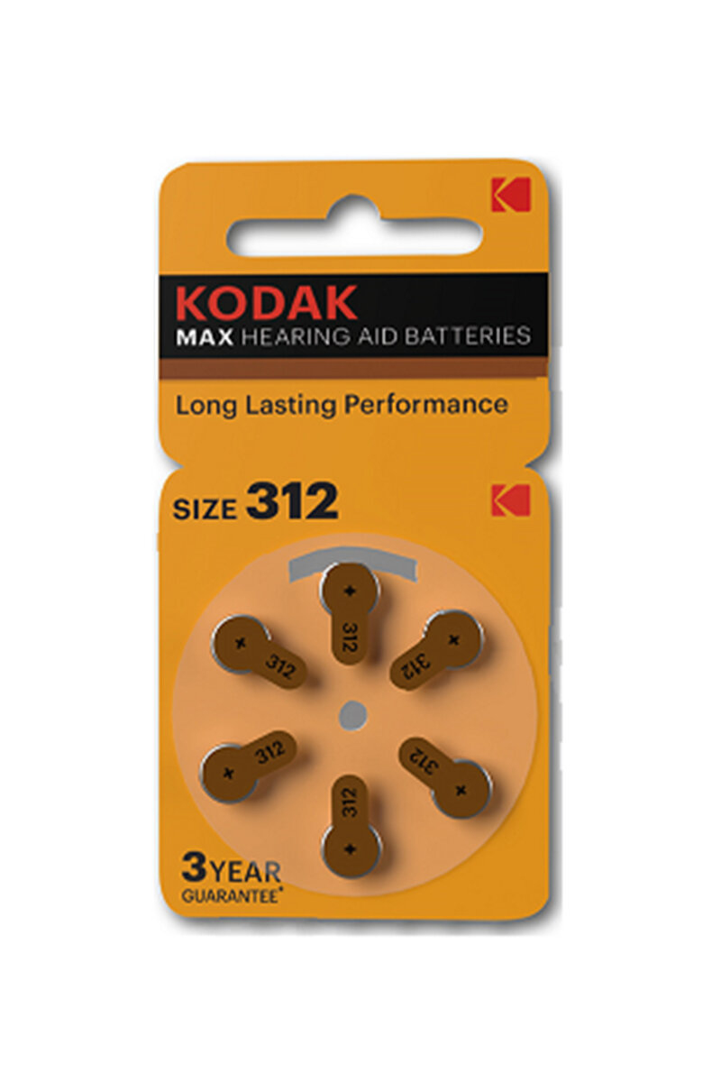Kodak İşitme Cihazı Pili P312 6 Adet