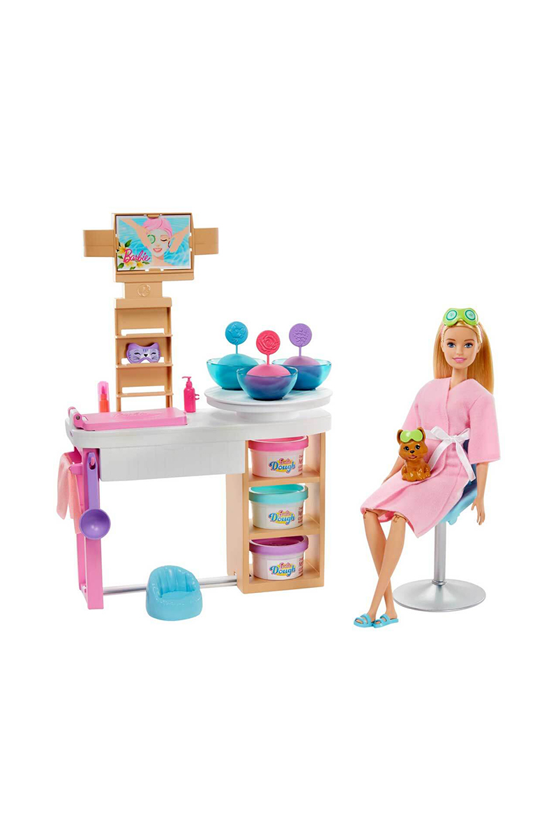Oyuncak Barbie Yüz Bakımı Yapıyor Oyun Setı