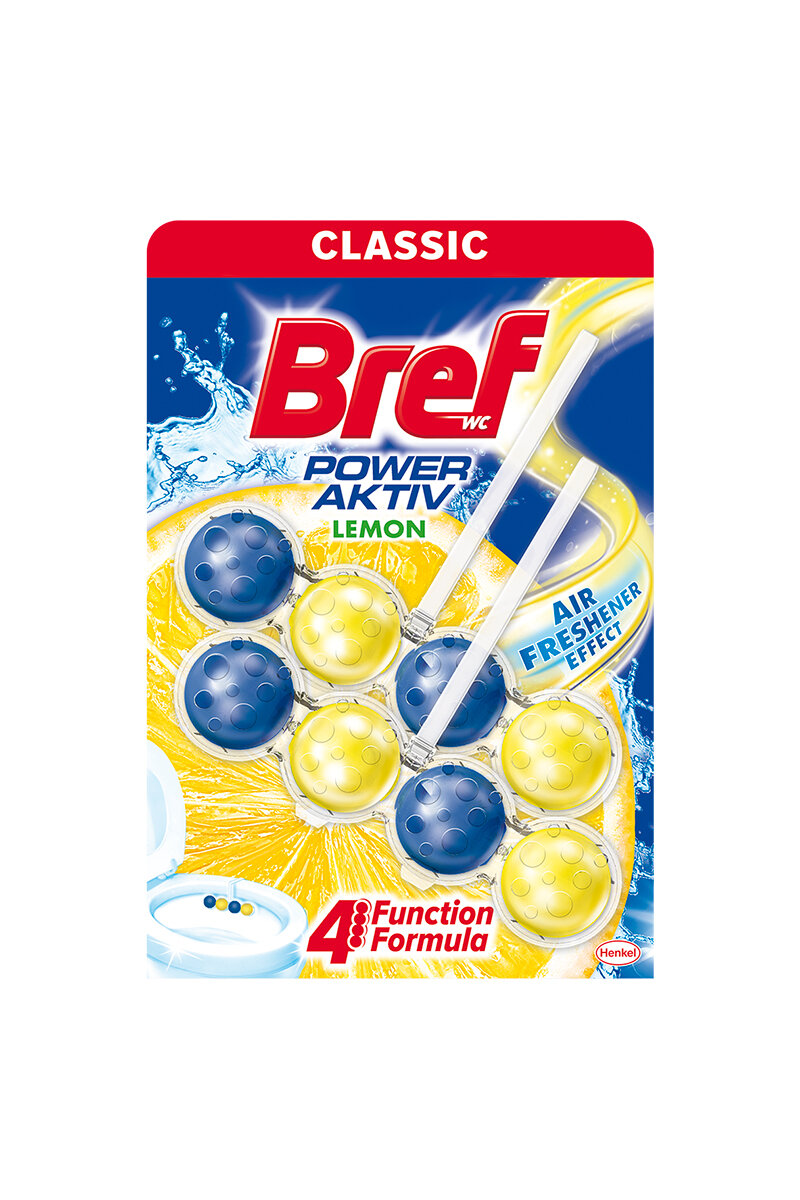Bref Power Aktiv Wc Temizleyici Blok 2'li Limon