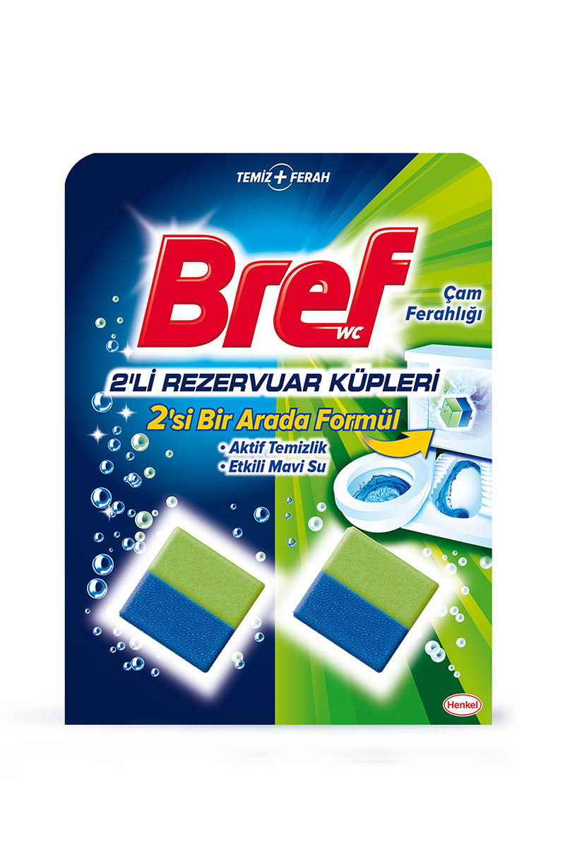 Bref Wc Temizleyici Blok 2'Li Çam