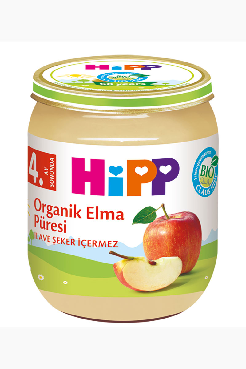 Hipp Organik Elma Püresi Kavanoz Maması 125 g