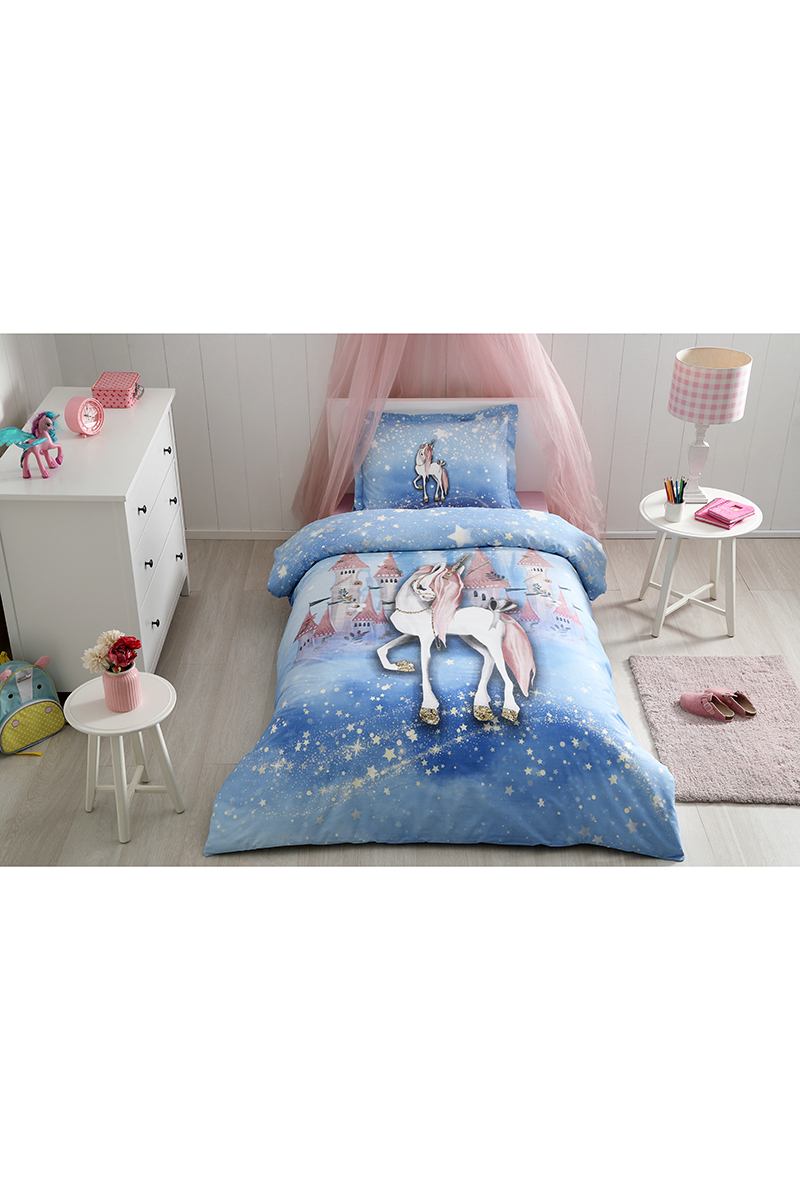 ozdilek unicorn dream tek kisilik nevresim takimi ranforce nevresim takimi ozdilek