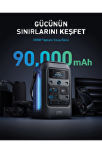 Anker SOLIX C300X DC 288Wh I 300W Taşınabilir Güç Kaynağı-A1728