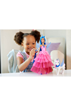 Barbie Mavi Saçlı Prenses Bebek HRR16