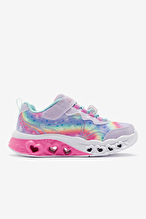 Skechers Flutter Heart Lights - Groovy Swirl Çocuk Ayakkabı 303253L-LVAQ