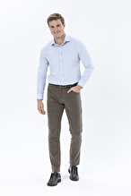 Finesuits Erkek Pamuk Armürlü Gömlek 2422103005.PARMS