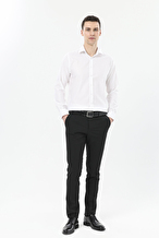 Finesuits Erkek Non-Iron Düz Pamuk Gömlek 2512103101.NONR
