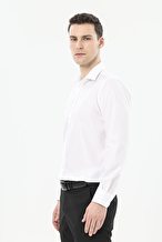 Finesuits Erkek Non-Iron Düz Pamuk Gömlek 2512103101.NONR